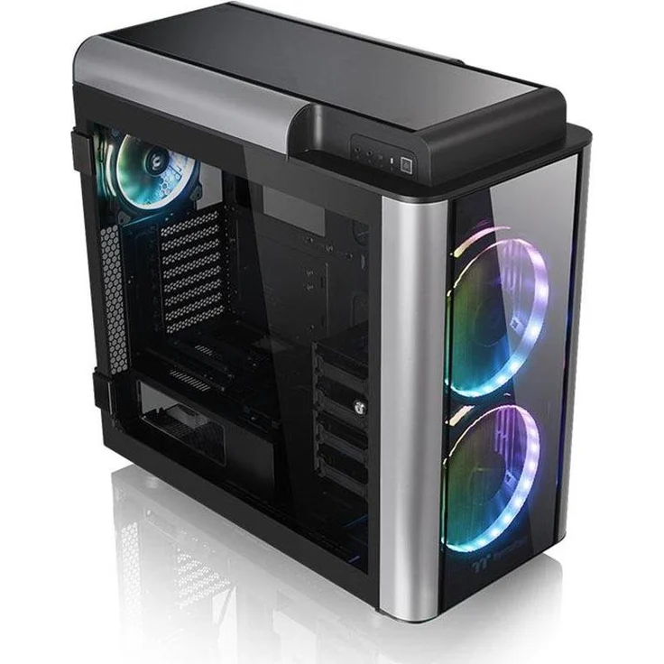 Thermaltake Level 20 GT RGB Plus Full Tower PC-Gehäuse, schwarz-silber – Bild 2