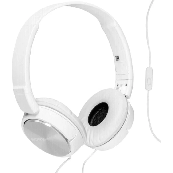 Sony MDR-ZX310AP On-Ear-Kopfhörer mit Mikrofon, weiß – Bild 2