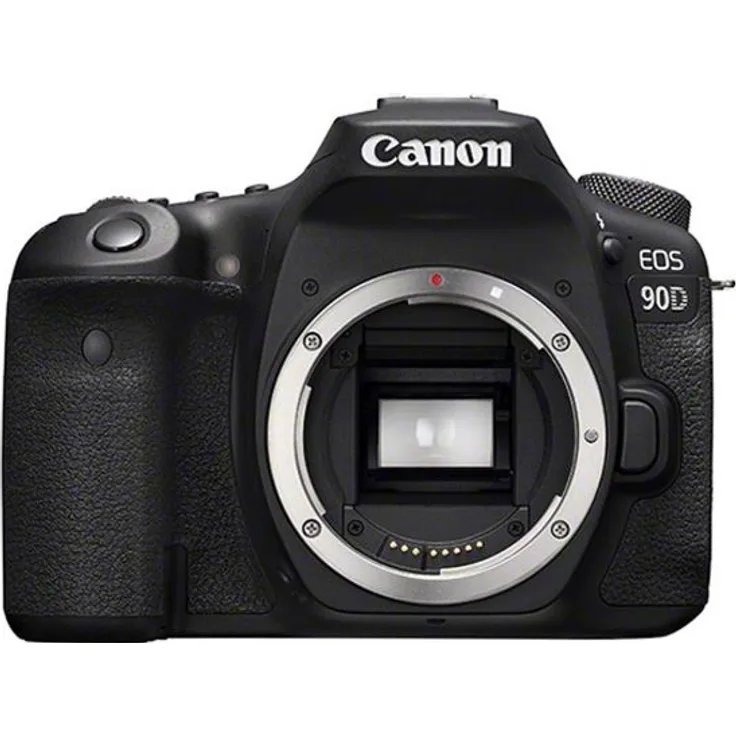 Canon EOS 90D Spiegelreflexkamera (32,5 Megapixel, 7,7 cm (3 Zoll), Bluetooth, Vari-Angle Touch Display, APS-C Sensor, 4K, Full-HD, DIGIC 8, WLAN) Gehäuse Body schwarz