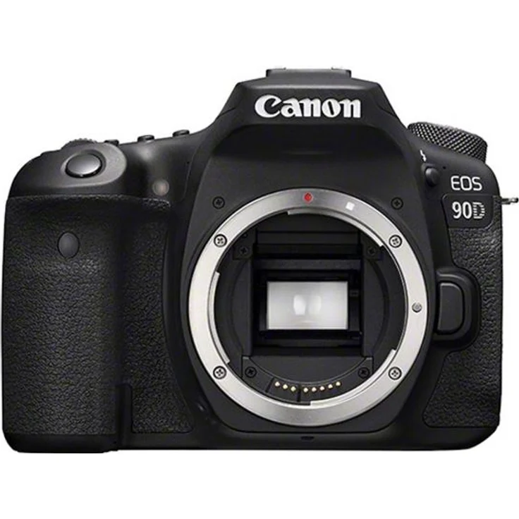 Canon EOS 90D Spiegelreflexkamera (32,5 Megapixel, 7,7 cm (3 Zoll), Bluetooth, Vari-Angle Touch Display, APS-C Sensor, 4K, Full-HD, DIGIC 8, WLAN) Gehäuse Body schwarz – Bild 1