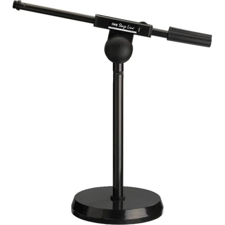 IMG Stageline MS-100-SW Mikrofon-Tisch- und Bodenstativ, schwarz lackiert 