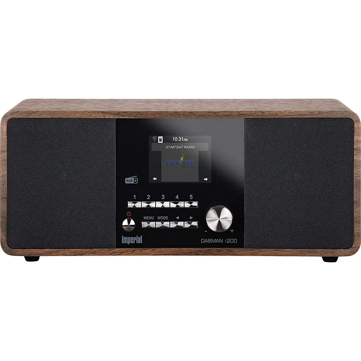Imperial Dabman i200 22-230-00 Tischradio DAB+/UKW/Internetradio mit WLAN, Spotify Connect, TFT-Display, holzoptik, braun – Bild 3