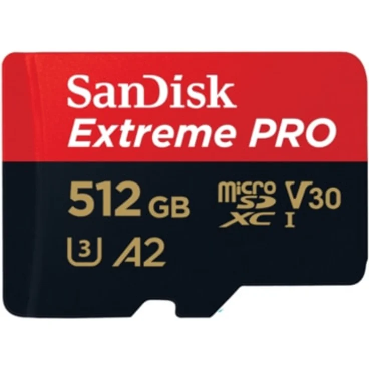 SanDisk Extreme Pro 512GB microSDXC Memory Card + SD Adapter with A2 App Performance + Rescue Pro Deluxe 170MB-s Class 10, UHS-I, U3, V30 – Bild 1