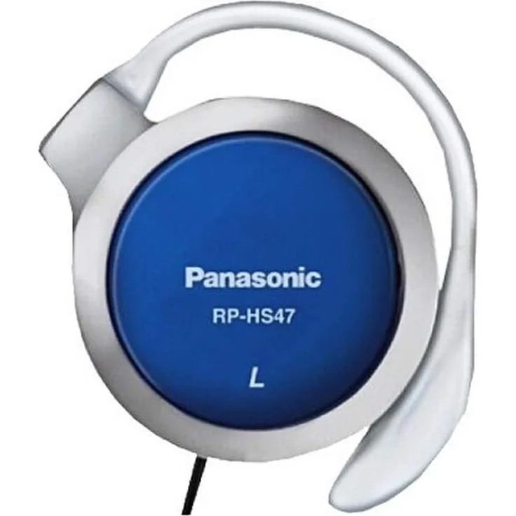 Panasonic RP-HS47E-A On-Ear-Kopfhörer, geeignet für Sport, silber, blau