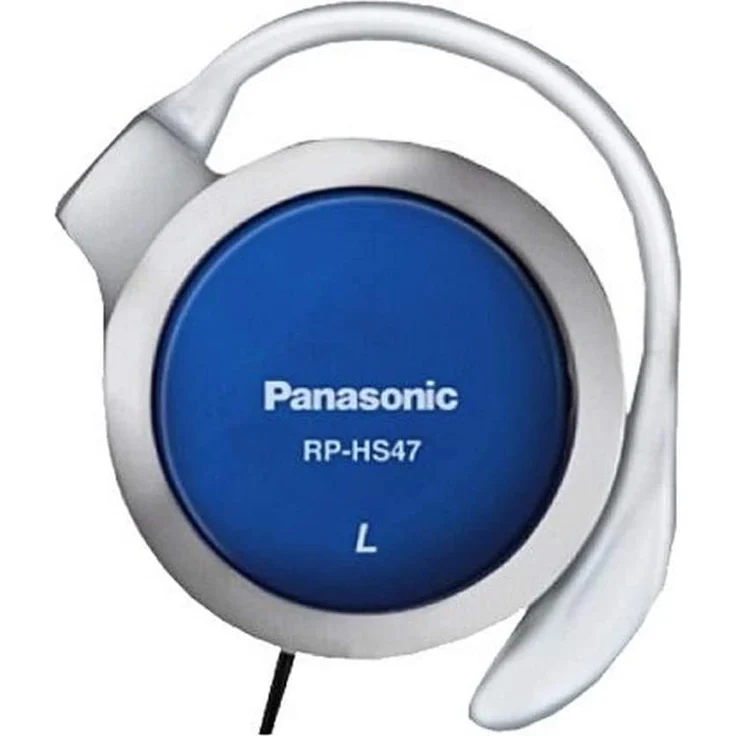 Panasonic RP-HS47E-A On-Ear-Kopfhörer, geeignet für Sport, silber, blau – Bild 1