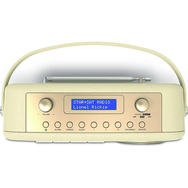 Nordmende Transita 130 Retro Tragbares Radio mit Bluetooth, LCD-Display, beige – Bild 6