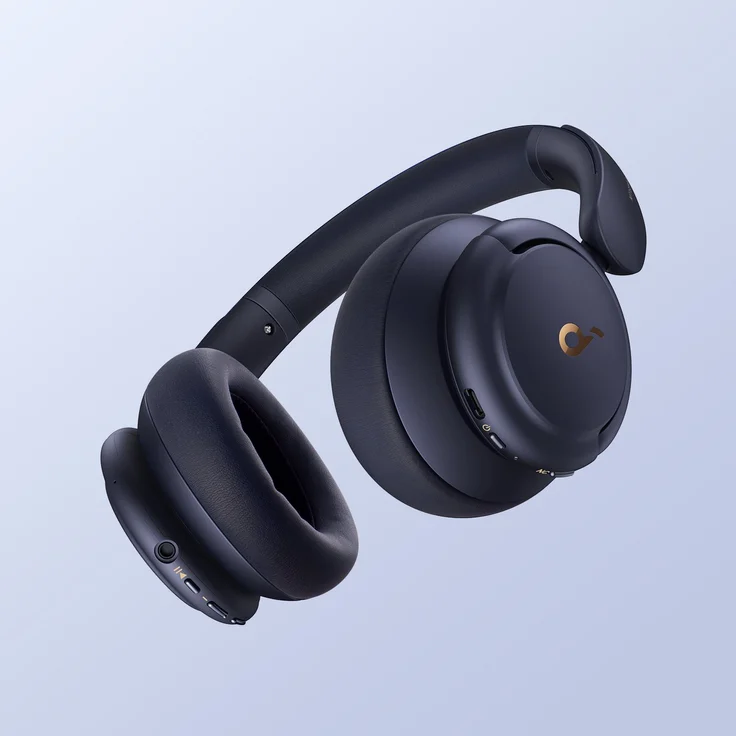 Anker Soundcore Life Q30, Midnight Blue Over-Ear-Kopfhörer mit Bluetooth, Mikrofon, Noise Cancelling, blau – Bild 3