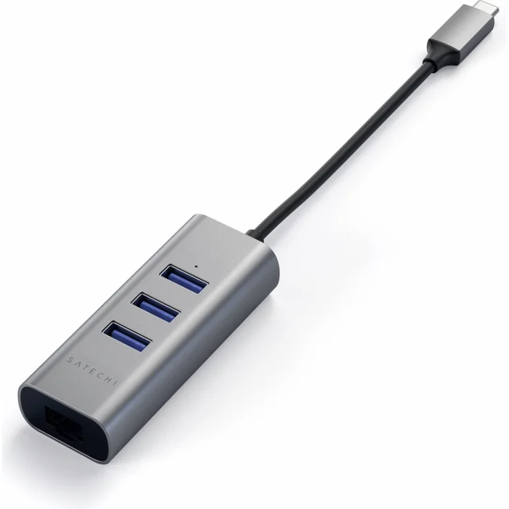 Satechi Type-C 2-in-1 3 Port USB 3.0 Hub & Ethernet Space Gray – Bild 5