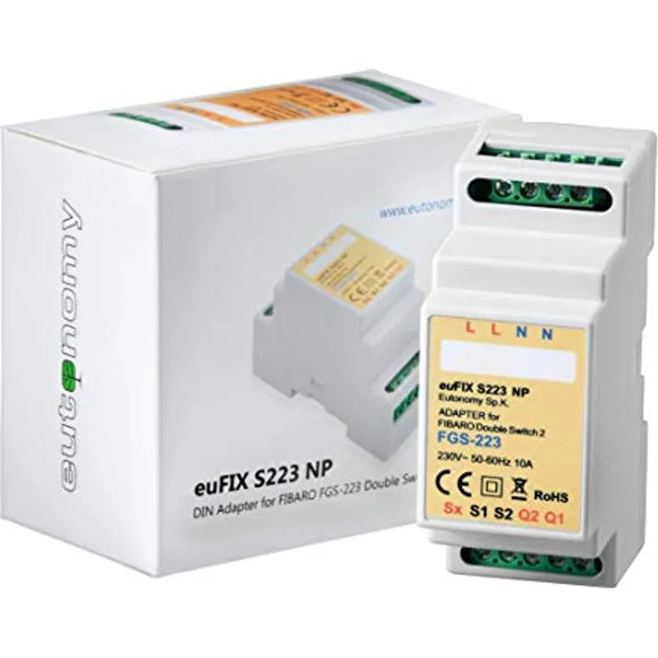Eutonomy Hutschienenadapter Fibaro Double Switch 2 FGS-223NP (S223NP)