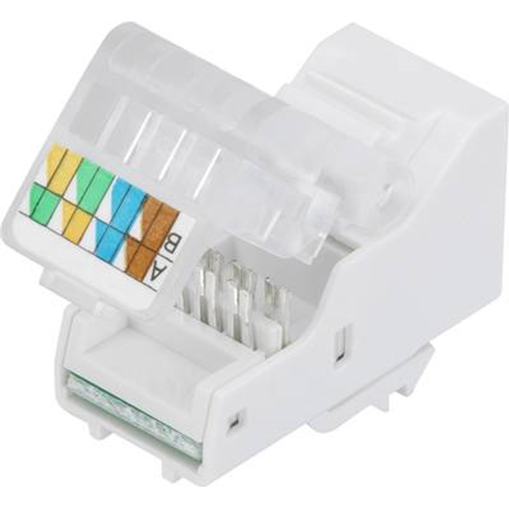 TRU COMPONENTS Modularbuchse Buchse, gerade Pole: 8P8C SM-2014H8C5E Grau 1365812 1 St. (1365812)