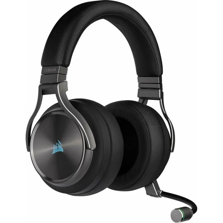 Corsair Virtuoso RGB Wireless SE High-Fidelity Gaming Headset (Slipstream Technologie, 7.1 Surround Sound, iCUE RGB, für PC, Xbox One, PS4, Switch und Mobilgeräte) Gunmetal – Bild 2