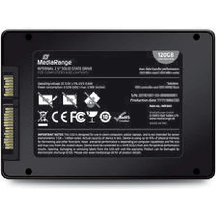 MediaRange MR1001 - Solid-State-Disk - 120 GB - intern - 2.5 Zoll (6.4 cm) - SATA 6Gb/s - Schwarz (MR1001) – Bild 6
