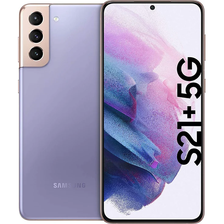 Samsung Galaxy S21 Plus 5G Smartphone 17,02cm (6,7 Zoll) AMOLED-Display, 128GB interner Speicher, 8GB RAM, Dual-SIM, Phantom Violet – Bild 1