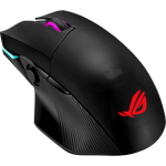 ASUS ROG Chakram kabellose Gaming Maus (2,4 GHz, Bluetooth, kabelgebunden über USB, 16.000 dpi, programmierbarer Joystick, QI Charging)