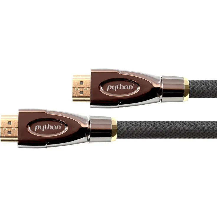 PYTHON Series PREMIUM AKTIVES High-Speed-HDMI Anschlusskabel mit Ethernet - REDMERE CHIPSATZ - 4K2K - UHD - Ultra HD - Full HD - Kupferleiter (OFC), 3D-Unterstützung, Dreifachschirmung, Nylongeflecht - schwarz, 30 m