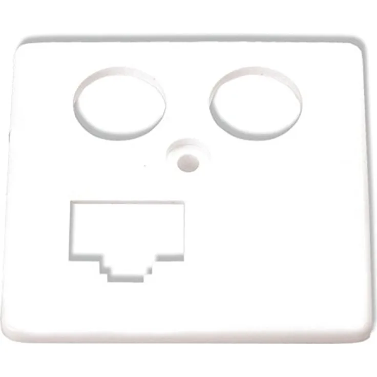 HOMEWAY HW-ZP-EK13S 8/8 RJ45 Zentralplatte TV+LAN 50mm rw - Preisvergleich
