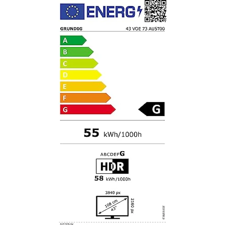 GRUNDIG 43 VOE 73 Fernseher 43 Zoll (108 cm) LED TV, Android 9 TV, 4K UHD, Dolby Digital, HDR10, Micro Dimming Engine, Chromecast Built-in, Bluetooth, Smart TV, Schwarz – Bild 6
