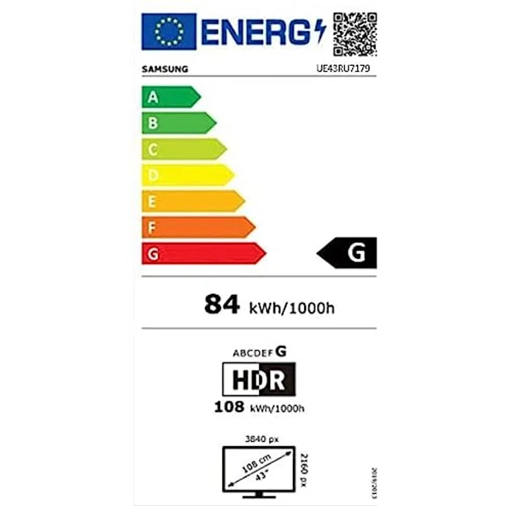 Samsung RU7179 108 cm (43 Zoll) LED Fernseher (Ultra HD, HDR, Triple Tuner, Smart TV) [Modelljahr 2019] – Bild 6