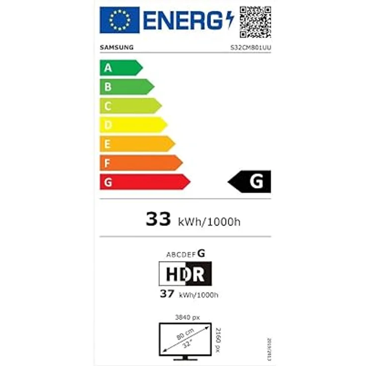 Samsung M80C Smart Monitor, 32 Zoll, 4K UHD, 60 Hz, Inkl. Webcam, Bildschirm mit Lautsprechern, Höhenverstellung und Pivot, Smart TV Apps mit Fernbedienung, S32CM801UU, Schwarz – Bild 6