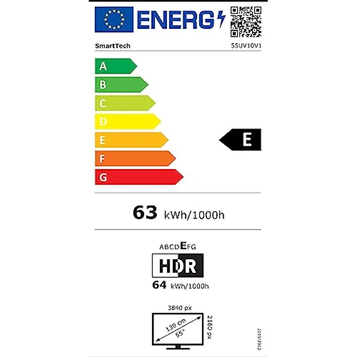 SMART TECH 4K-UHD LED 55 inch (139 cm) VIDAA Smart TV 55UV10V1 (APP Store, Netflix, YouTube, Prime Video, Spotify) – Bild 6