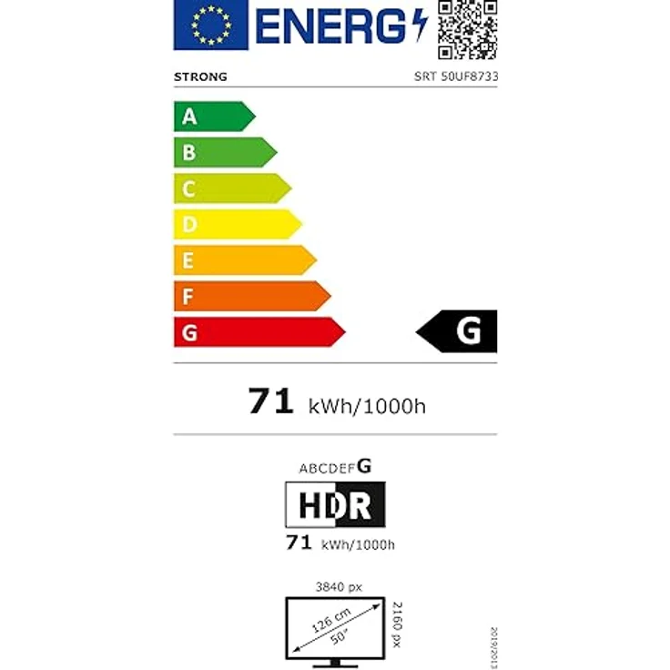 STRONG SRT50UF8733, 4K QLED Smart TV 50 Zoll, Ultra HD Fernseher, Netflix fähig, mit eingebautem WLAN, Google TV und sprachgesteuerter Fernbedienung, schwarz – Bild 6