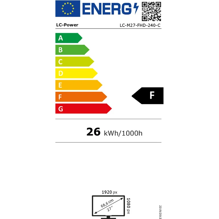 LC-Power LC-M27-FHD-240-C - 27 Zoll, Full HD (1920 x 1080), VA-Panel, 240Hz, 4ms, 300cd/m² (LC-M27-FHD-240-C) – Bild 10