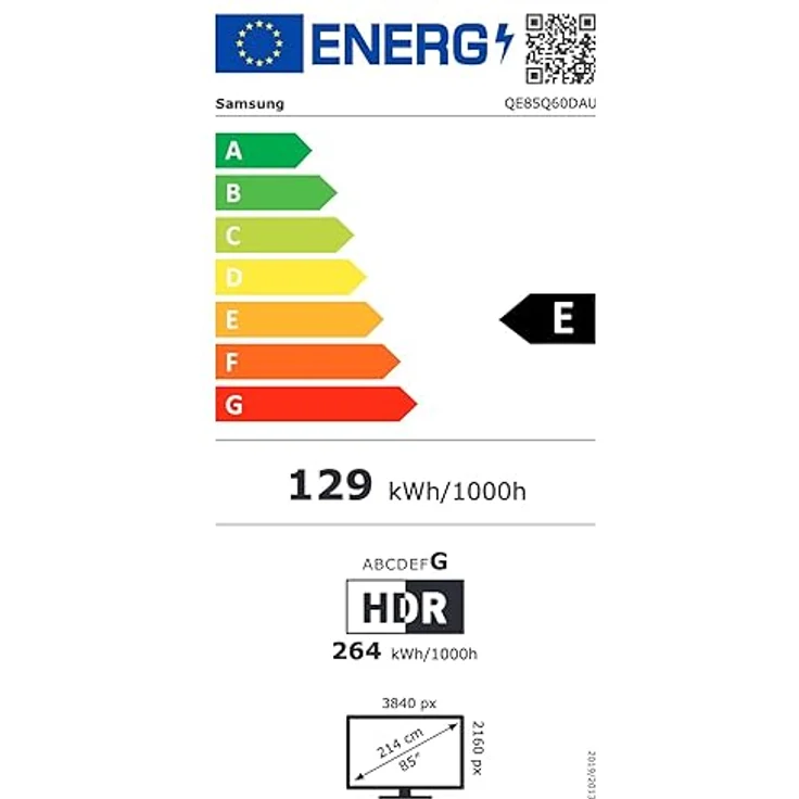 Samsung QE85Q60D 85 Zoll QLED Smart TV, Quantum Prozessor 4K, Ambient Mode, Schwarz – Bild 6
