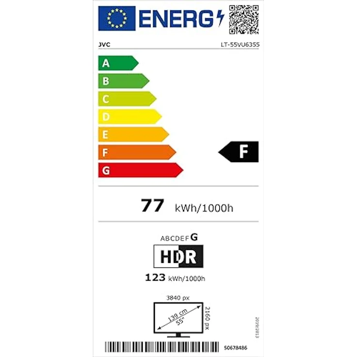 JVC LT-55VU6355 55 Zoll Fernseher / Smart TV (4K Ultra HD, HDR Dolby Vision, Triple-Tuner, Bluetooth, Dolby Atmos) [2023] – Bild 6
