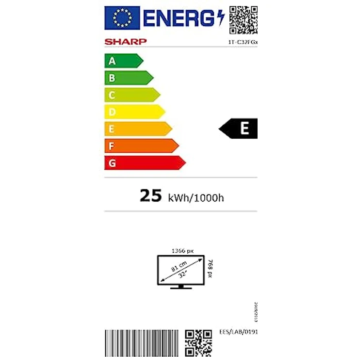 SHARP 32FG6EA Android Smart TV 81cm (32 Zoll), Sprachsteuerung per Google Assistant, Chromecast, Bluetooth, 2X HDMI, 2X USB, Dolby Audio, Active Motion 400, schwarz – Bild 6