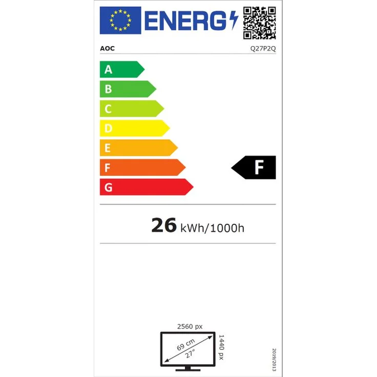 AOC Q27P2Q - 27 Zoll, WQHD (2560 x 1440 Pixel), IPS-Panel, 75Hz, 4ms, 300cd/m² (Q27P2Q) – Bild 7