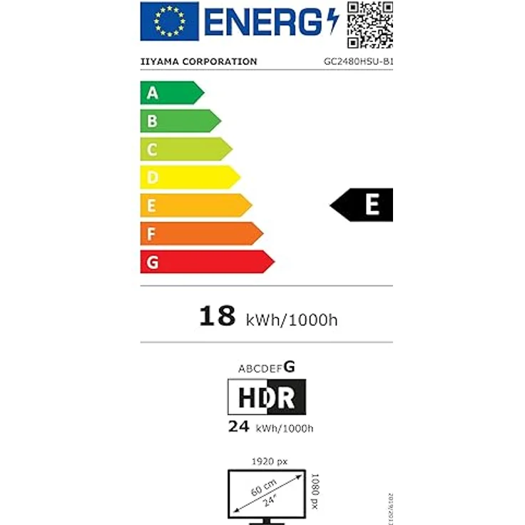 iiyama G-Master Red Eagle GC2480HSU-B1 Curved Gaming Monitor, Full-HD, 180Hz, Schwarz – Bild 6
