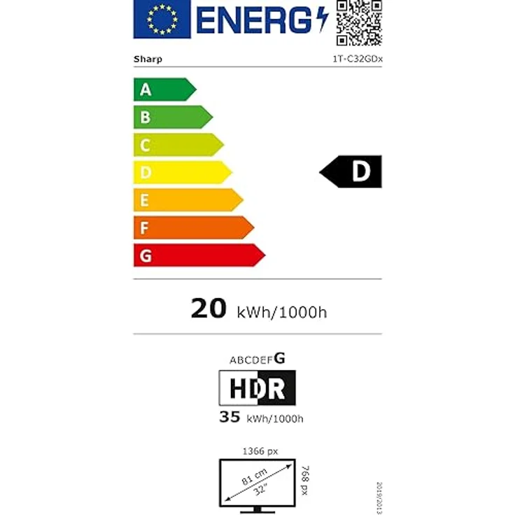 SHARP 32GD2225E - 32 Zoll Fernseher (81 cm) HD Ready Roku TV - Frameless Design, HDR10, AV1-Codec, Receiver, WLAN - Netflix, Prime, Disney+, Apple TV – Bild 6