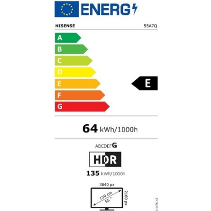 Hisense 55A7Q QLED TV mit Dolby Vision & Atmos, Subwoofer, VIDAA Smart OS und über 1 Mrd. Farben – Bild 5