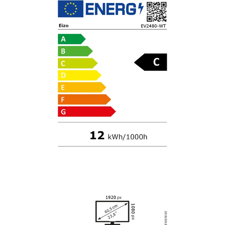 EIZO EV2480-WT - 23,8 Zoll, Full HD (1920 x 1080), IPS-Panel, 60Hz, 5ms, 250cd/m² (EV2480-WT) – Bild 8