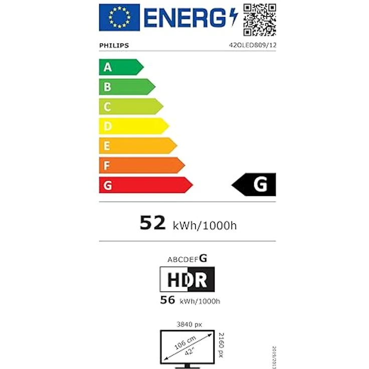 Philips Ambilight 42OLED809 4K OLED Smart TV - 42-Zoll Display, P5 AI Perfect Picture, Ultra HD Google TV, Dolby Vision, Dolby Atmos Sound - Schwarz, funktioniert mit Alexa und Google Sprachassistent – Bild 6