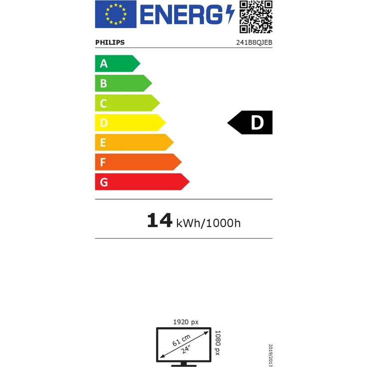 Philips B-line 241B8QJEB - 23,8 Zoll, Full HD (1920 x 1080), IPS-Panel, 60Hz, 5ms, 250cd/m² – Bild 7