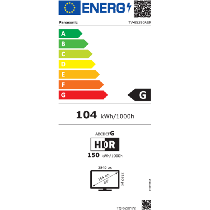  Panasonic TV-Z90AE9 65" 4K UHD HDR10+, 144Hz, Fire TV, Smart TV, DVB-S2/C/T2, Time Shift, 4 HDMI, Klasse G, TV-65Z90AE9 – Bild 2