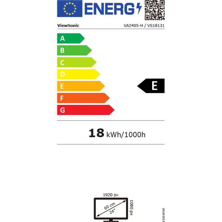 ViewSonic VA2405-h - 23,6 Zoll, Full HD (1920 x 1080 Pixel), VA-Panel, 75Hz, 4ms, 250cd/m² (VA2405-H) – Bild 6