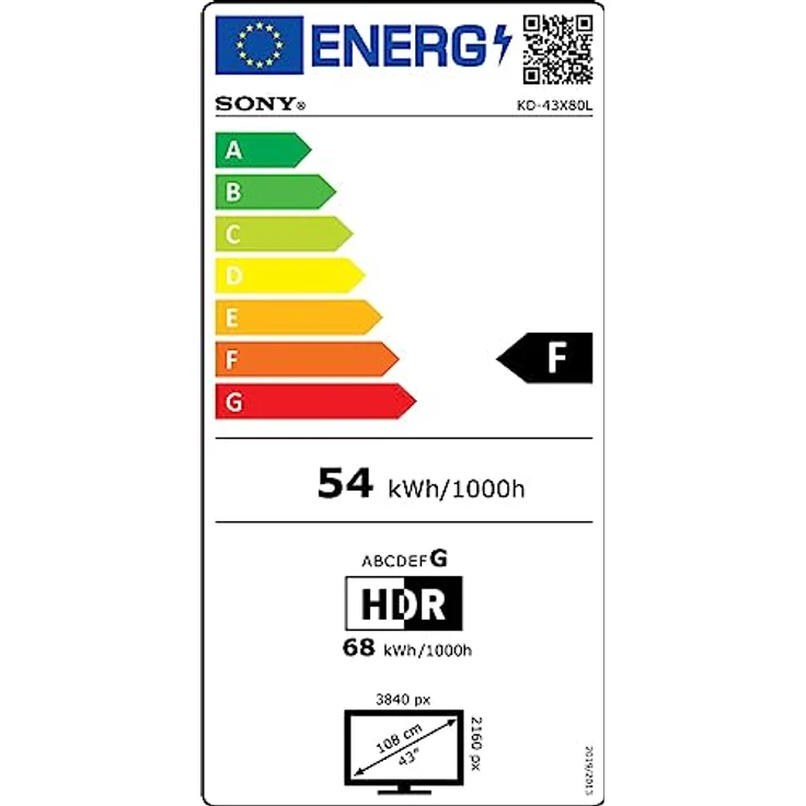 Sony BRAVIA | KD-43X80L | LED | 4K HDR | Google TV | ECO Pack | BRAVIA CORE | Flush Surface Design – Bild 6