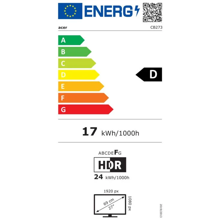 Acer Vero CB273 27" IPS Monitor, 1920 x 1080 Full HD, 85Hz, 4ms, Docking-Display mit USB-C und RJ45 – Bild 11