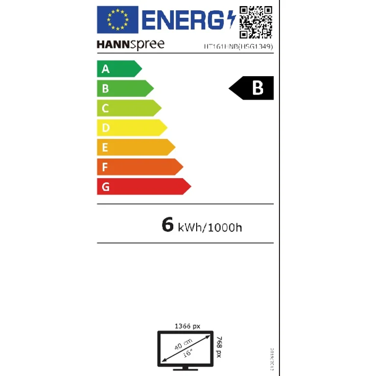 Hannspree HT161HNB - 15,6 Zoll, WXGA (1366 x 768), TN-Panel, 60Hz, 12ms, 220cd/m² – Bild 7