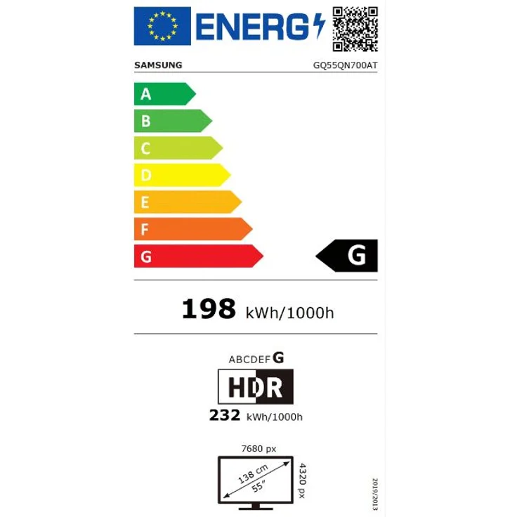 Samsung GQ55QN700AT 138 cm (55 Zoll) Neo QLED Mini LED 8K Smart TV (8K, HDR, Direct LED) HD-Triple-Tuner (Sat, Antenne, Kabel) Modelljahr 2021 Energieklasse G (DE-Modell) – Bild 10