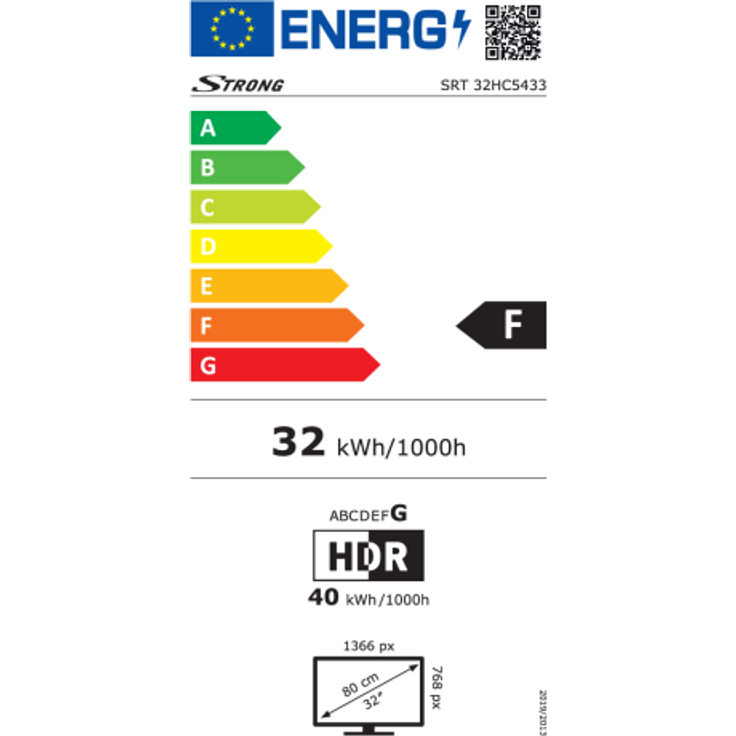 Strong SRT 32HC5433U 80 cm (32 Zoll) LED Smart TV (HD ready, HDR) HD-Dual-Tuner (Antenne, Kabel) Energieklasse F (DE-Modell) – Bild 6