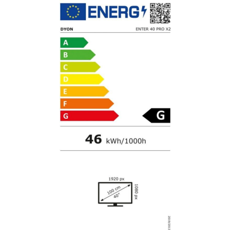 DYON Enter 40 Pro X2 100 cm (40 Zoll) LED TV (Full HD, kein HDR, Edge-LED) HD-Triple-Tuner (Sat, Antenne, Kabel) Energieklasse G – Bild 2