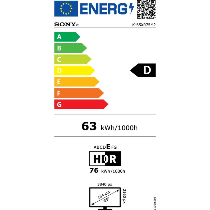 BRAVIA 7 II K-65XR75M2 164 cm (65") True RGB LED TV schwarz  – Bild 2