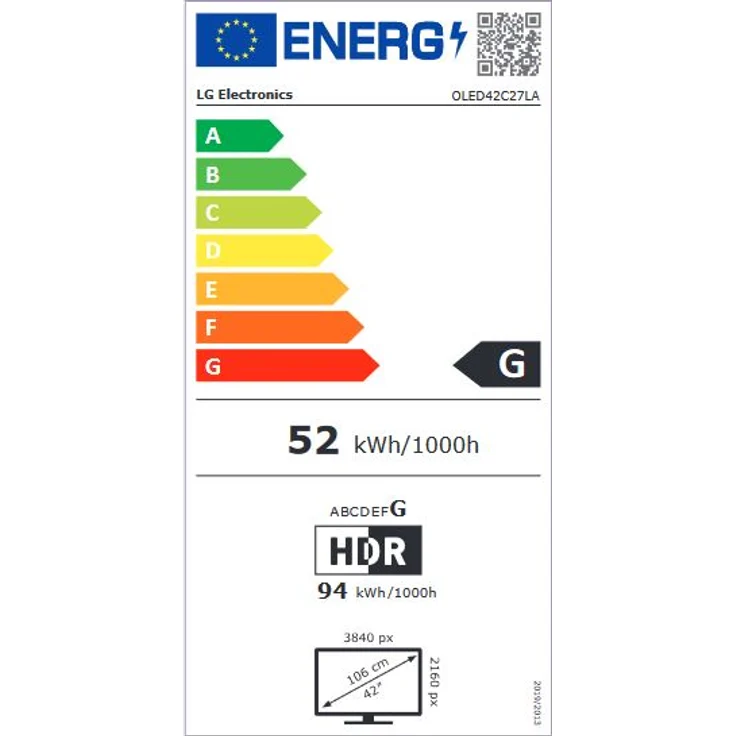 LG OLED42C27LA 106 cm (42 Zoll) OLED evo Smart TV (Ultra HD, Dolby Vision IQ, Dolby Vision, HDR10, HLG, OLED) Twin-HD-Triple-Tuner (Sat, Antenne, Kabel) Modelljahr 2022 Energieklasse G (DE-Modell) – Bild 10