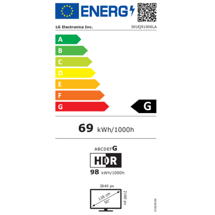 LG 50UQ91006LA 126 cm (50 Zoll) LED Smart TV (Ultra HD, HDR, Direct LED) HD-Triple-Tuner (Sat, Antenne, Kabel) Modelljahr 2022 Energieklasse G (EU-Modell) – Bild 3