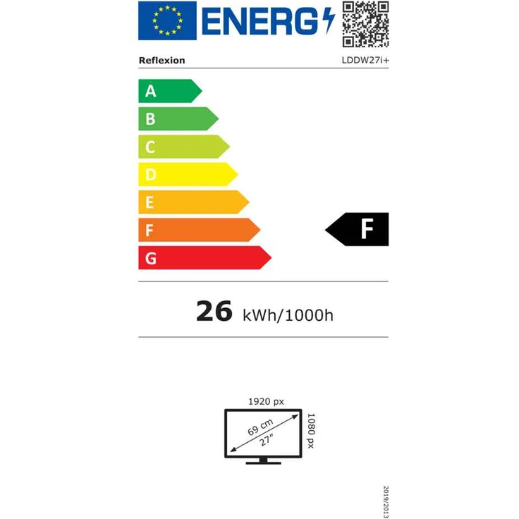 Reflexion LDDW27i 69 cm (27 Zoll) LED Smart TV (Full HD, kein HDR, Edge LED) HD-Triple-Tuner (Sat, Antenne, Kabel) Modelljahr Energieklasse F (DE-Modell) – Bild 2