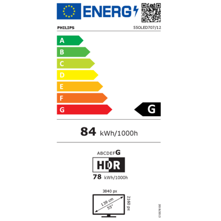 Philips 55OLED707-12 139 cm (55 Zoll) OLED Ambilight Smart TV (Ultra HD, Dolby Vision, OLED) HD-Triple-Tuner (Sat, Antenne, Kabel) Modelljahr 2022 Energieklasse G (DE-Modell) – Bild 12
