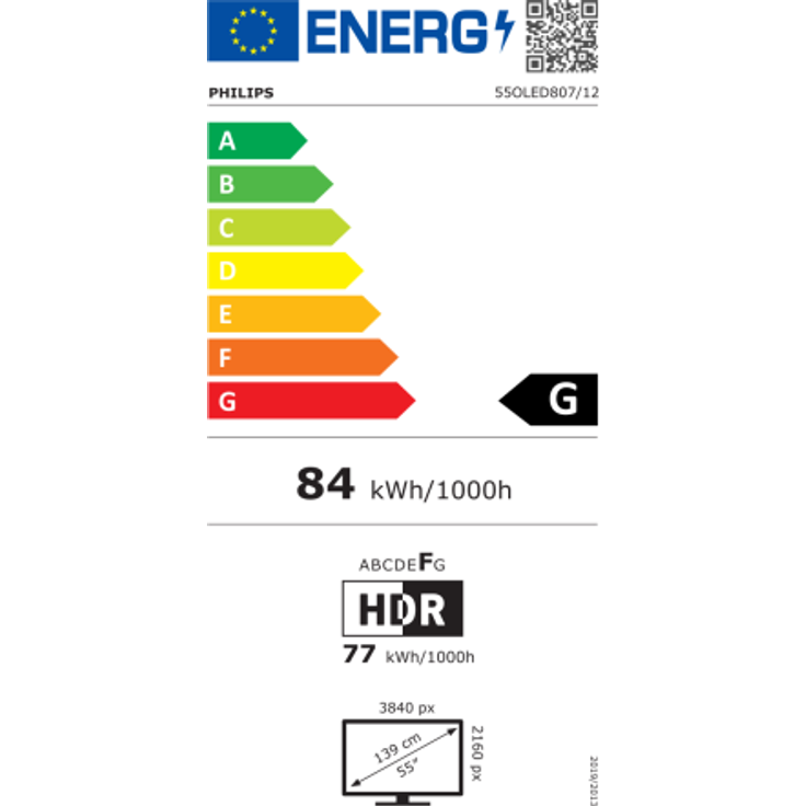 Philips 55OLED807-12 139 cm (55 Zoll) Ambilight OLED Smart TV (Ultra HD, Dolby Vision, OLED) HD-Triple-Tuner (Sat, Antenne, Kabel) Modelljahr 2022 Energieklasse G (DE-Modell) – Bild 8